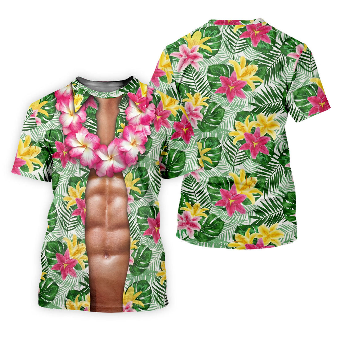 Muscle Costume Hawaiian Golf Shirt, Fun Women's Golf Shirts, Ladies Golf Polos