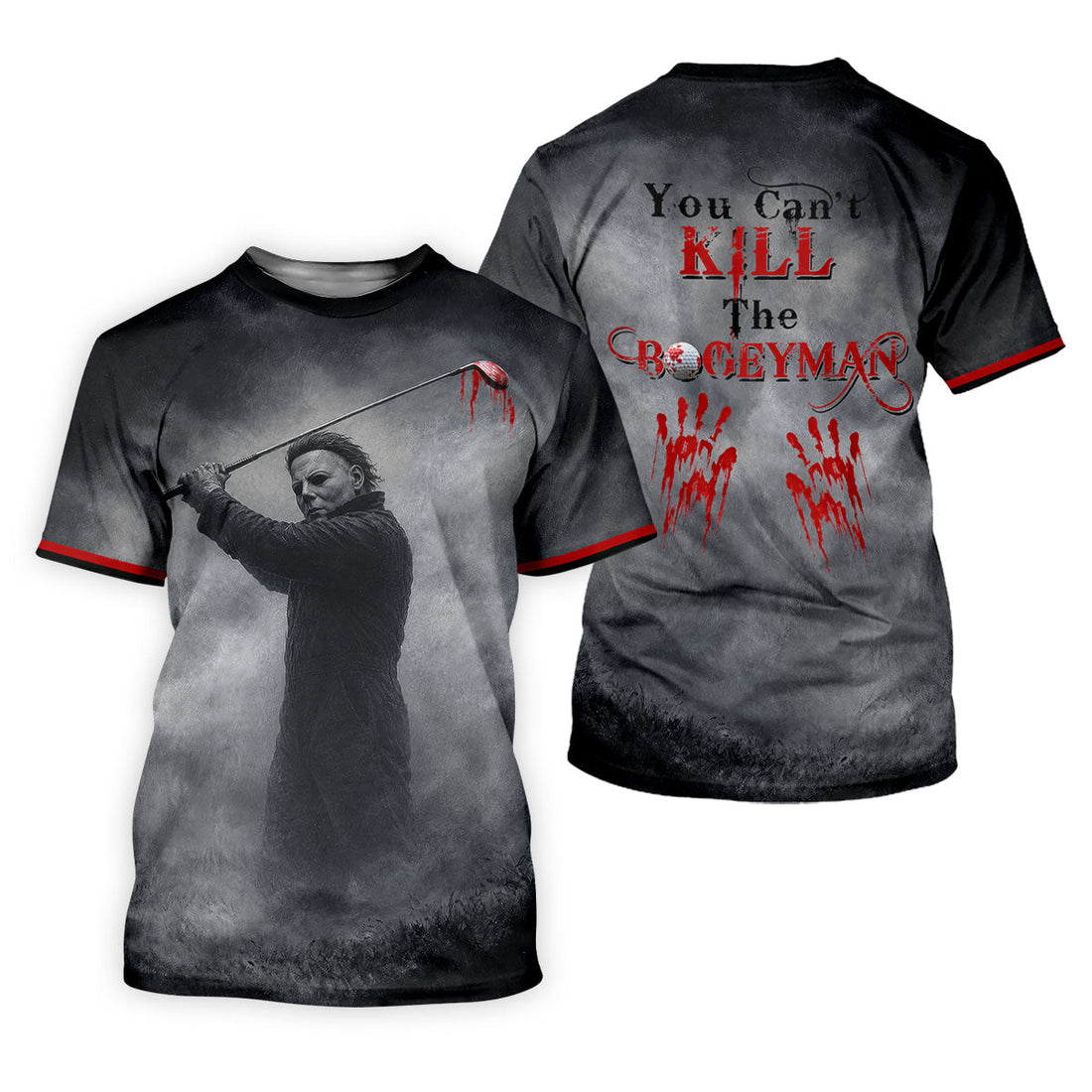 You Cant Kill The Bogeyman Horror Character Golf Polo Shirt, Womens Golf Polo, Ladies Golf Shirts