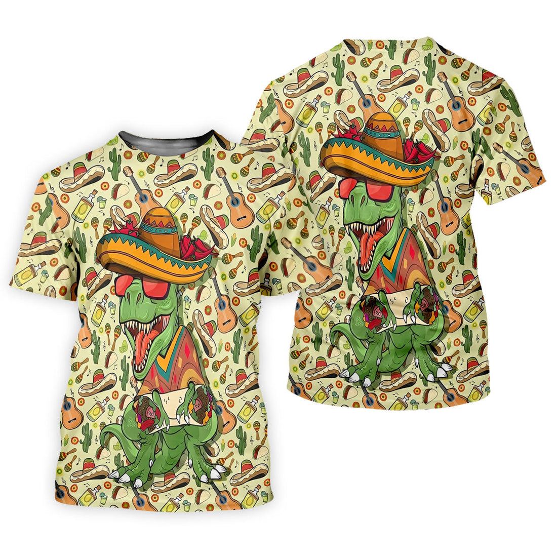 Mexican T-Rex Cinco De Mayo Celebration Funny Golf Shirt, Vibrant Color Golf Shirt For Women