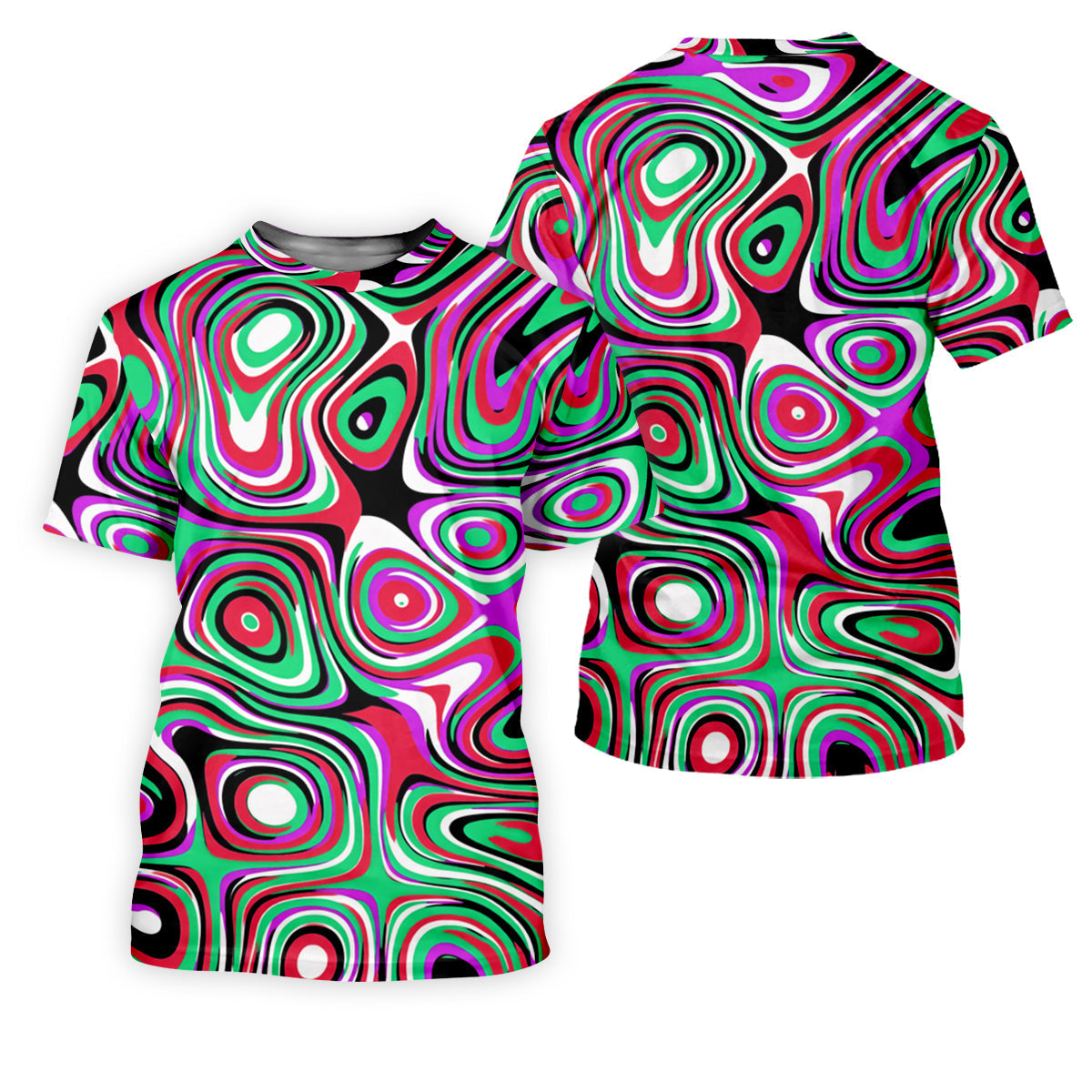 Pink And Green Fluid Art Cool Golf Shirt, Women's Golf Tops, Ladies Golf Shirts, Women's Polo Shirt