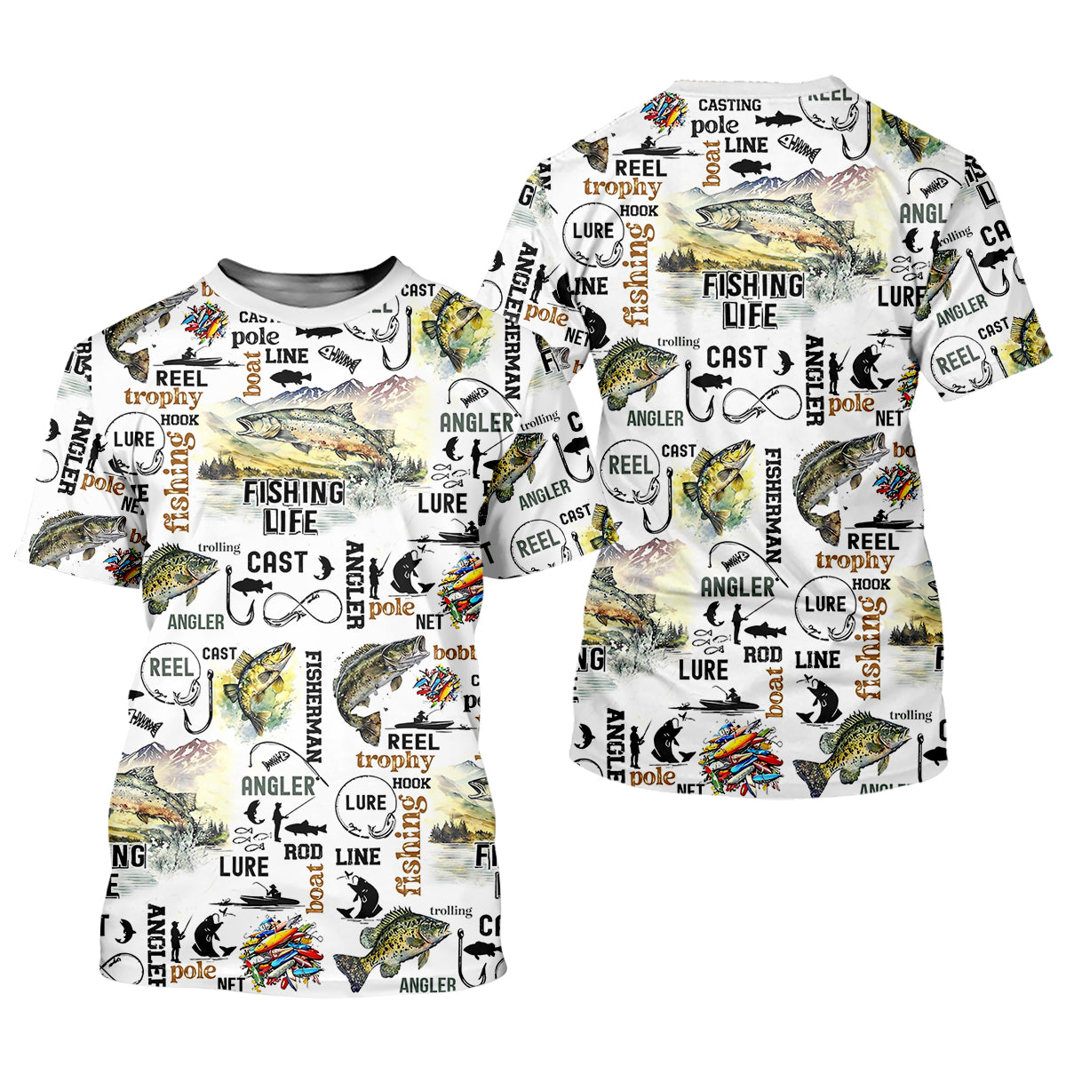 Fishing Life Fishing UPF Shirts, Funny Fishing Shirt, Gift For Fisherman, Fishing Shirts For Men