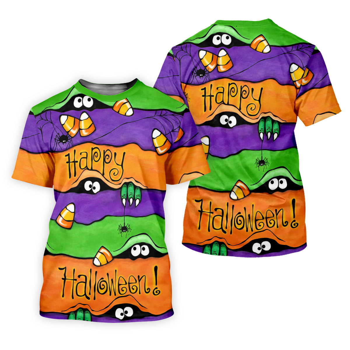 Happy Halloween Candy Monster Horror Character Polo Shirt, Golf Shirt, Women's Golf Polo