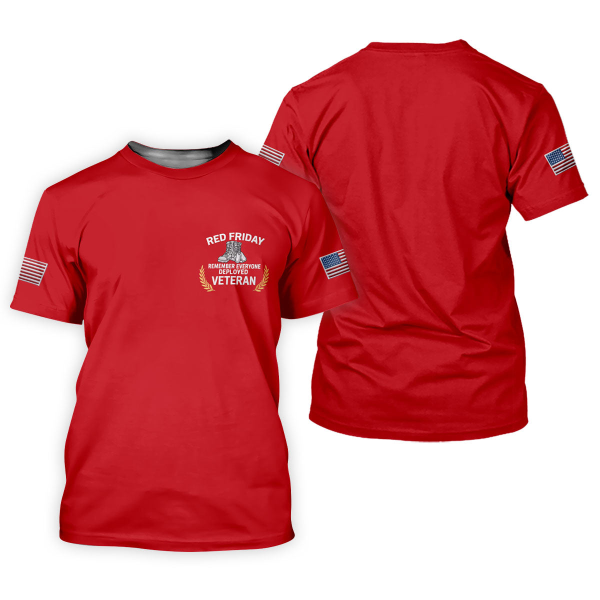 Red Friday Veteran Memorial 250 Years Golf Tops For Men, Patriotic Father's Day Golf Shirt
