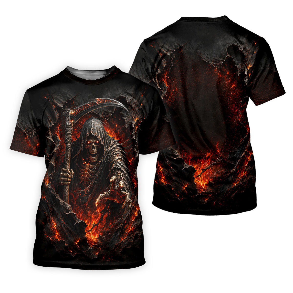 Halloween Grim Reaper Horror Character Polo Shirt, Mens Golf Shirts, Golf Apparel For Men