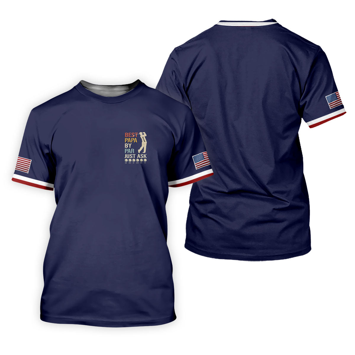 Best Dad Papa By Par Just Ask Father's Day Golf Shirt, Golf Gift For Dad, Polo Shirts For Men