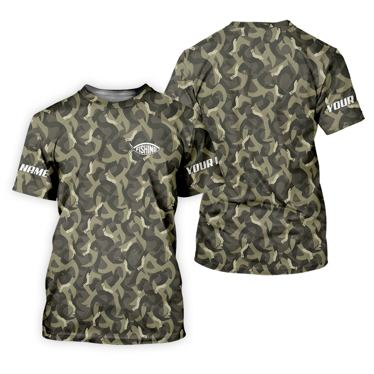 Camo Fishing Shirt for Men, Long Sleeve UPF Performance Fishing Shirt, Outdoor Angler Shirt