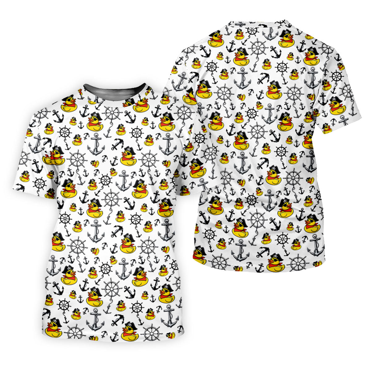 Pirate Rubber Ducks Funny Golf Shirt, Cute Golf Outfit, Golf Tops For Men, Golf Shirts For Men