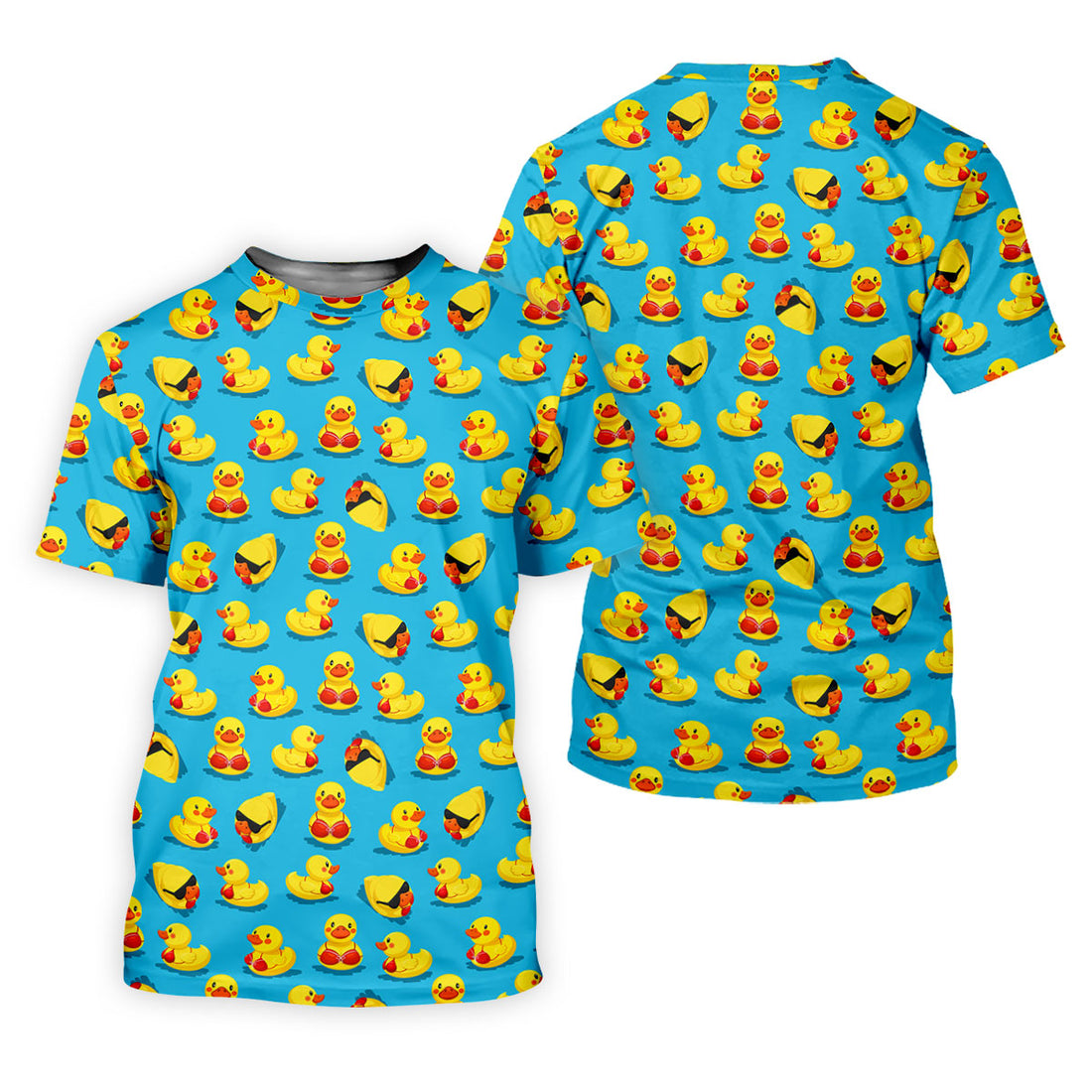 Funny Bikini Rubber Duck Golf Polo Shirt, Hawaiian Golf Shirt, Golf Polo Shirts For Men