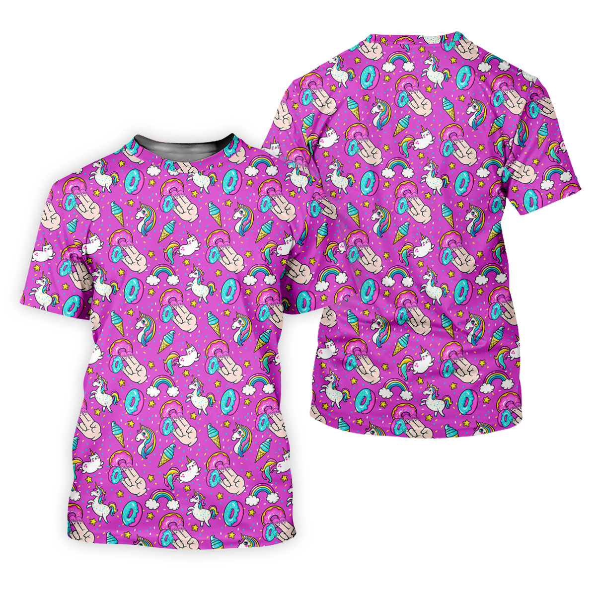 Funny Donut Fingers Pink Adult Humor Women Golf Shirts, Ladies Golf Shirt, Valentines Golf Gift