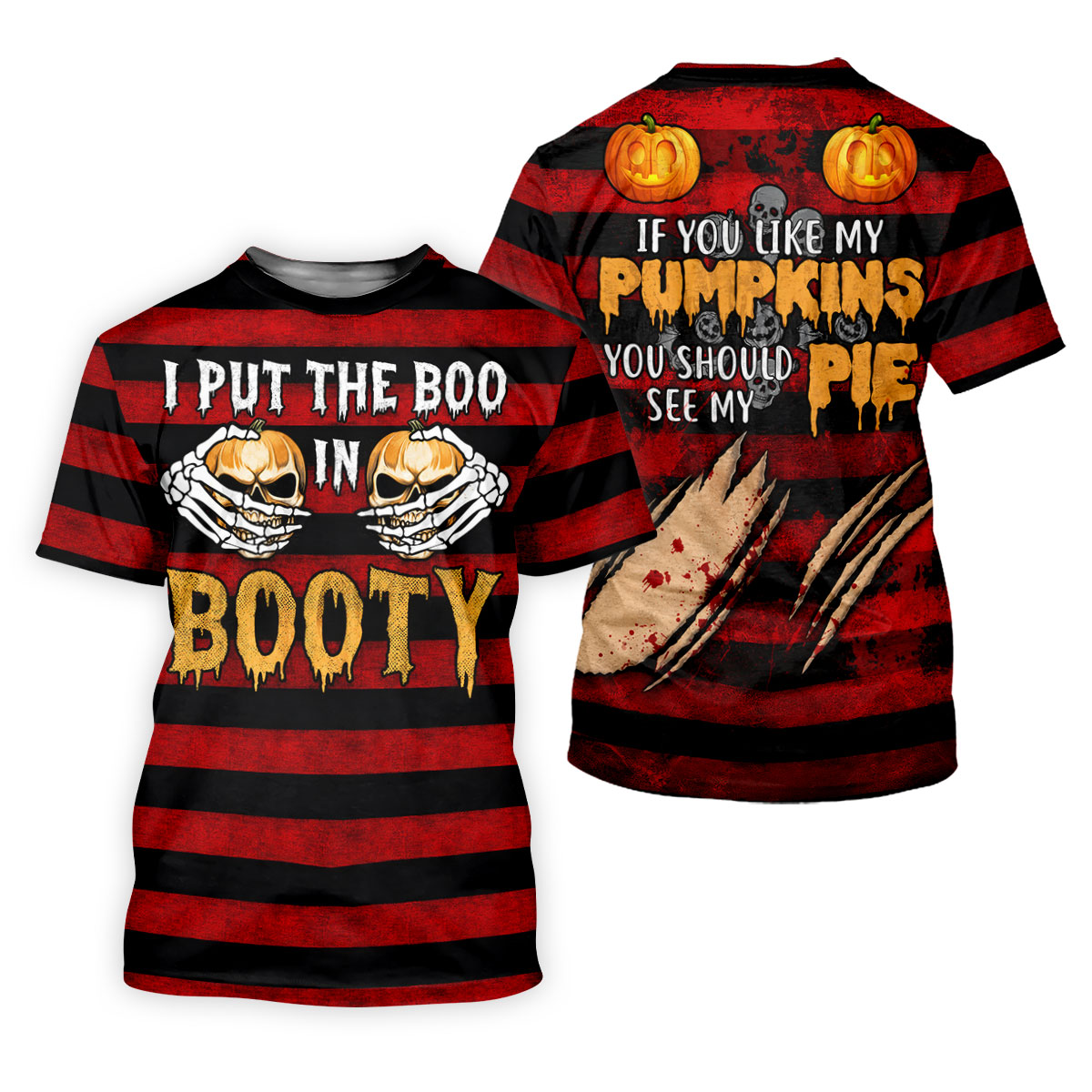 I Put The Boo In Booty Halloween Golf Polo Shirt, Men's Golf Shirt, Hawaiian Golf Shirt