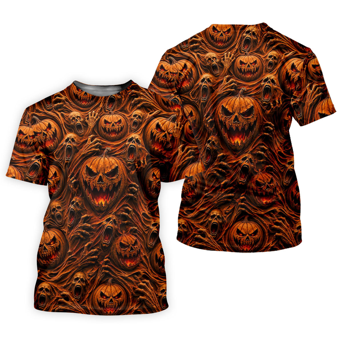 Halloween Evil Pumpkin Ghost Horror Character Polo Shirt, Golf Polo, Mens Golf Shirts