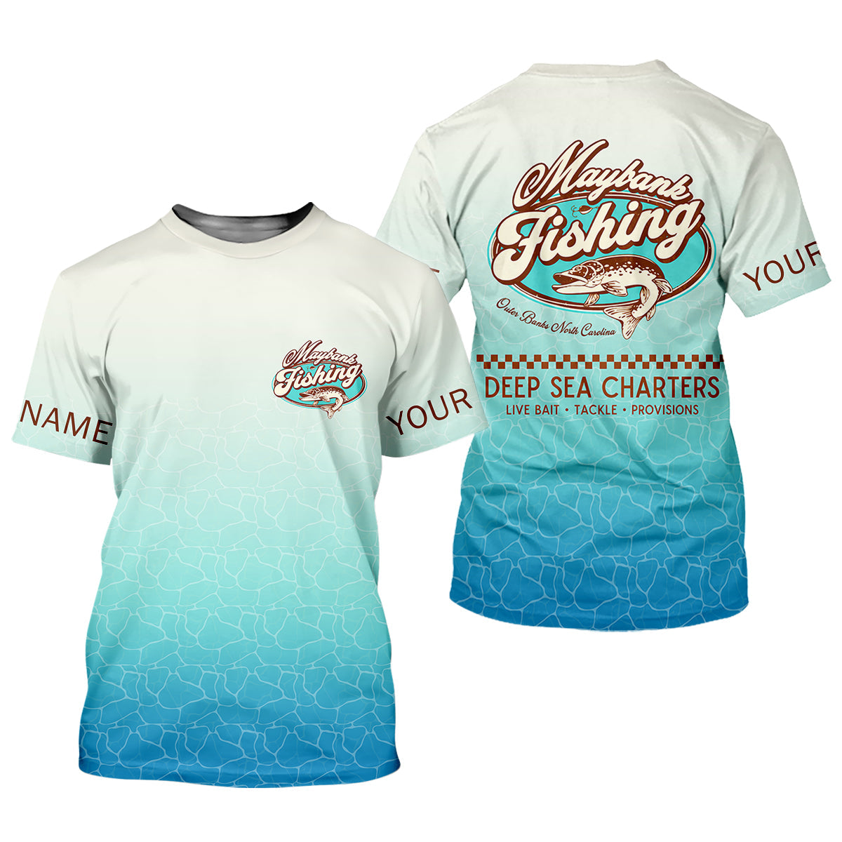 Maybank Fishing Deep Sea Charters Funny Fishing Shirt, Fishing UPF Shirts, Women Fishing Shirt