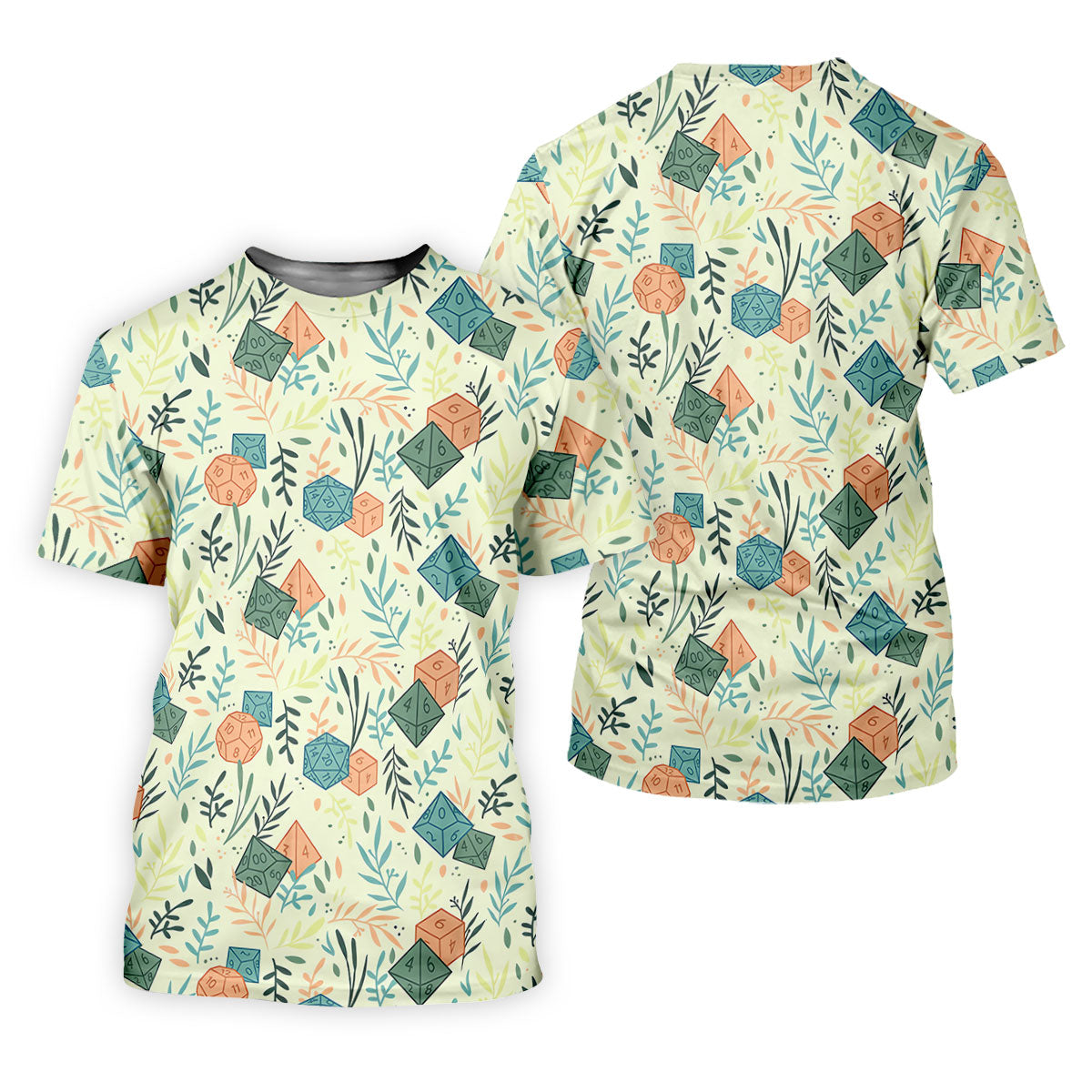 Polyhedral Dice Dragon Game Tropical Vibe Women's Golf Tops, Women's Polo Shirt, Ladies Golf Shirts