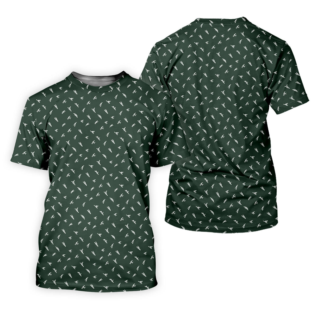 Naughty Position Dark Green Fun Women's Golf Shirts, Valentines Golf Gift, Ladies Golf Polos