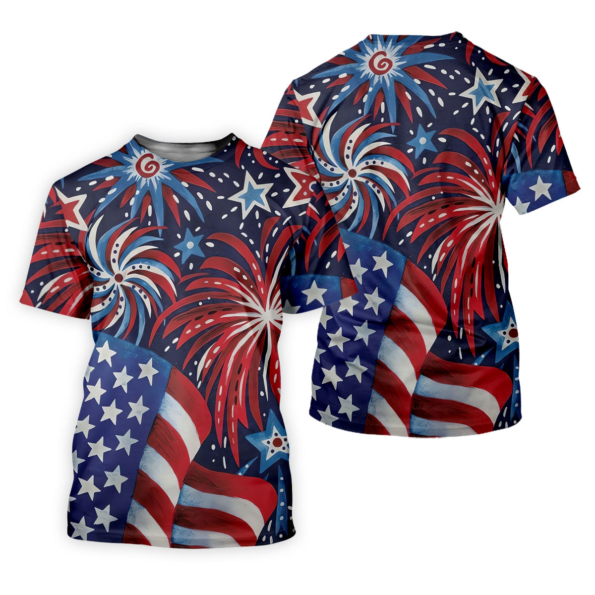 American Flag Pattern Red White Blue 250th Anniversary Patriotic Golf Shirt, Women's Polo Shirt