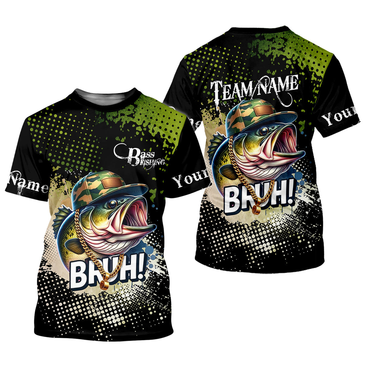 Bass Fishing Shirt, Fishing UPF Shirts, Team Fishing Shirt, SPF Long Sleeve Shirts Womens