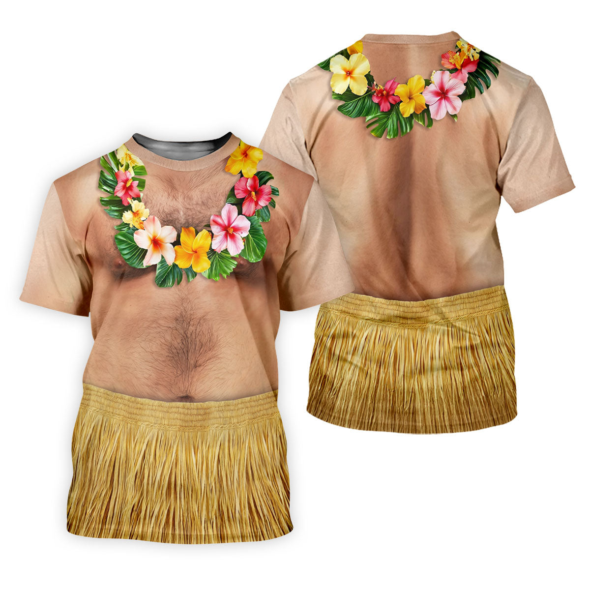 Floral Lei Tropical Theme Party Fun Women's Golf Shirts, Hawaiian Golf Shirt, Ladies Golf Polos