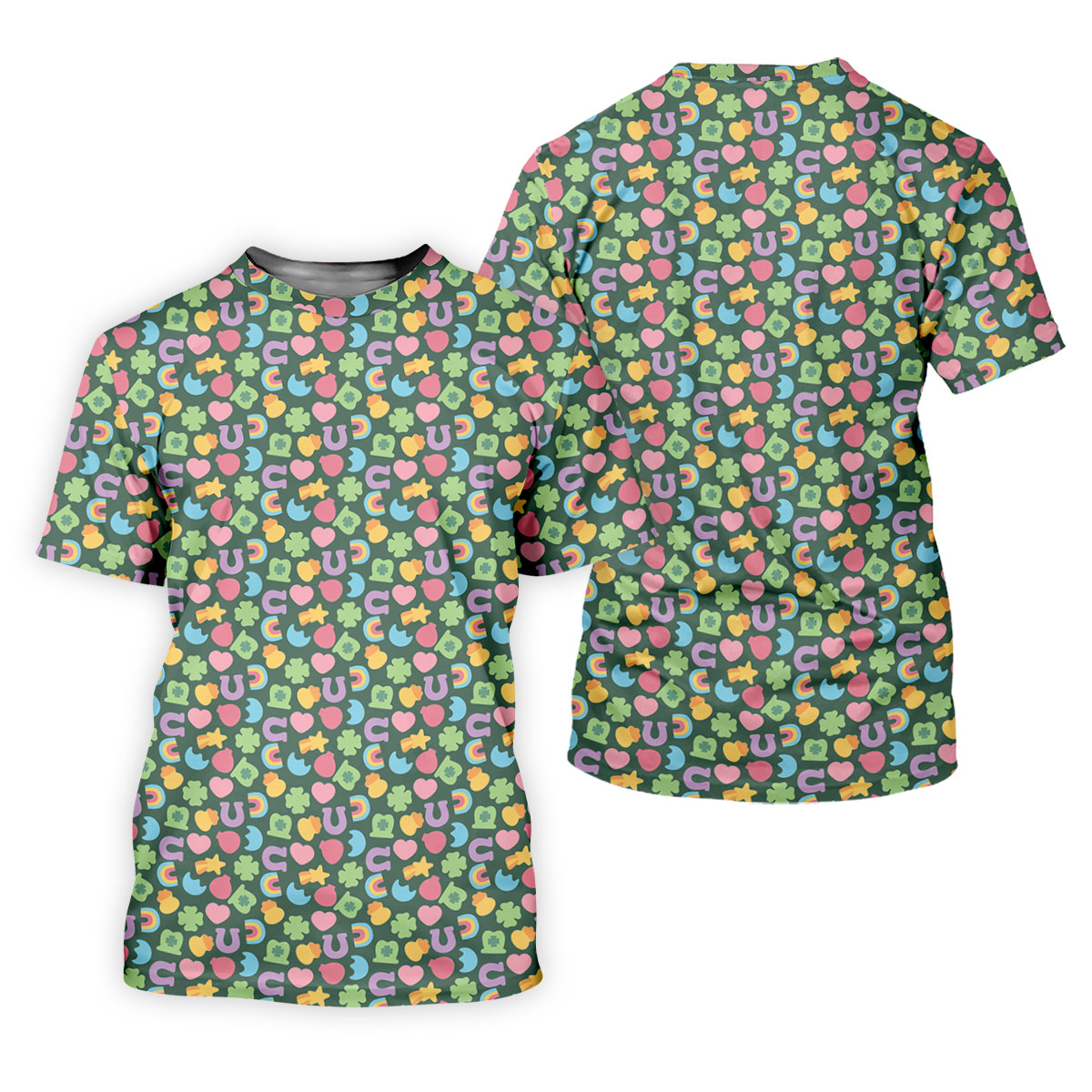 St Patrick's Day Lucky Charms Green Golf Shirt, Cute Golf Outfit, Women's Golf Tops, Ladies Golf Polos