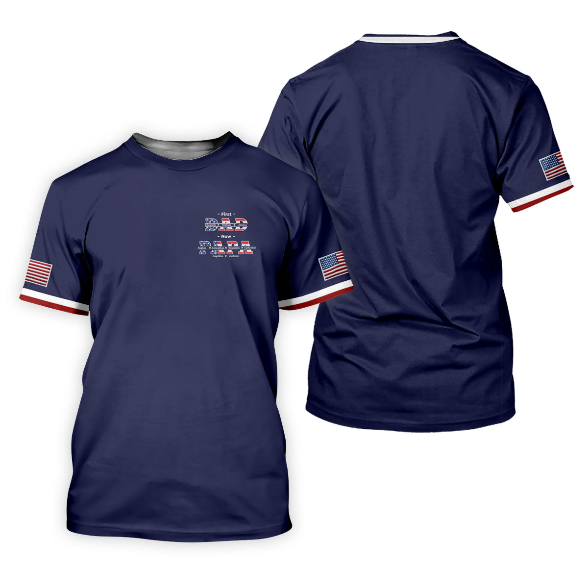 Navy First Dad Now Grandpa Golf Polo Shirt, Golf Polo Shirts For Men, Mens Golf Shirts
