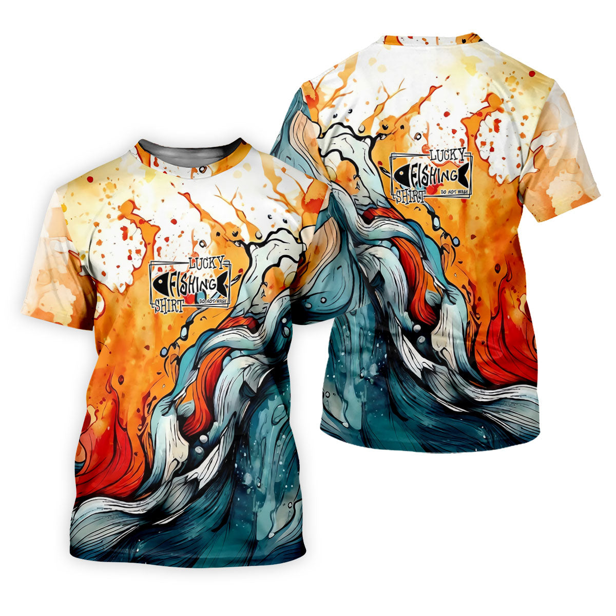 Lucky Fishing Shirt Do Not Wash Great Wave Art Fishing UPF Shirts, Funny Fishing Shirt, Fishing Shirts For Men