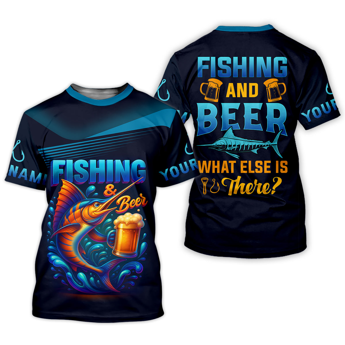 Fishing And Beer What Else Is There SPF Shirt For Men, Men's Fishing Shirt, Men's Fishing Shirt