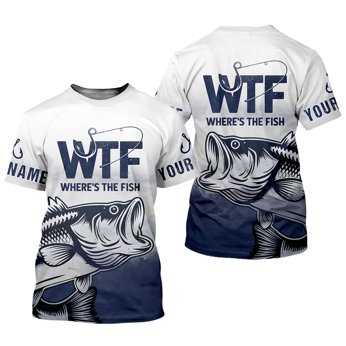 Where's The Fish Funny Fishing Shirt, Funny Quote Fishing UPF Shirts, Fishing Shirts For Men