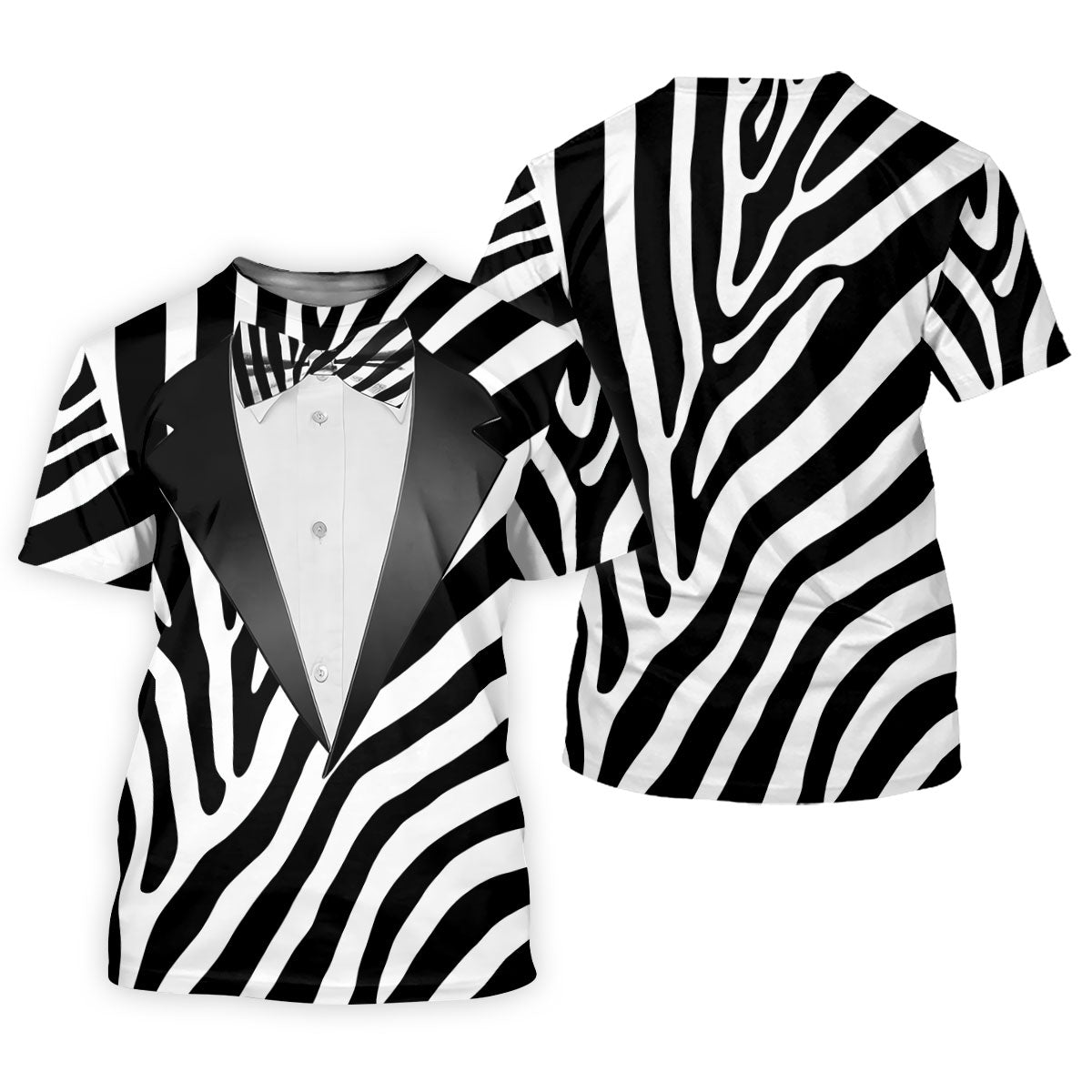 Zebra Pattern Funny Costume Hawaiian Golf Shirt, Ladies Golf Tops, Golf Shirt For Women