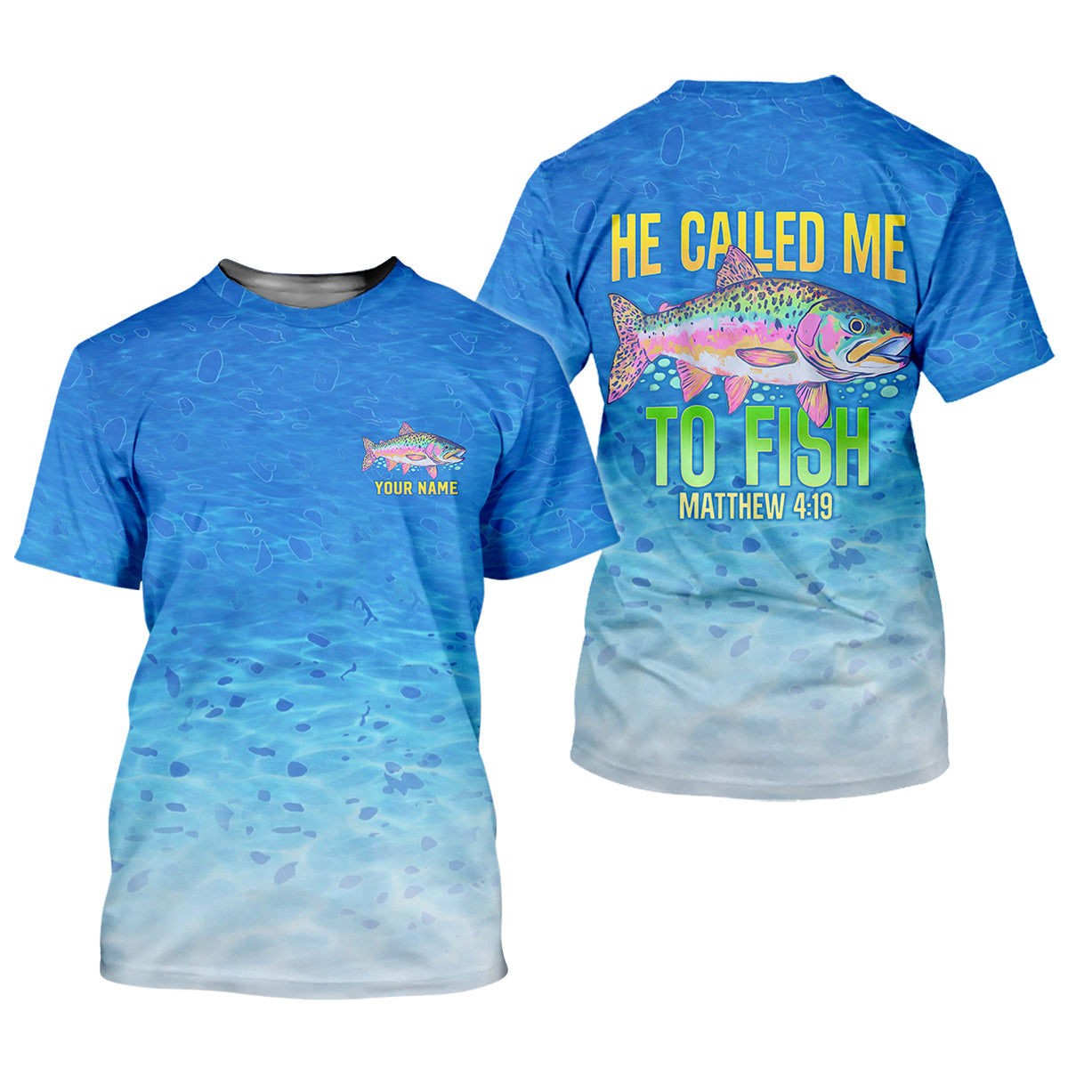 He Called Me To Fish Christian Fishing Shirt, Fishing UPF Shirts, Fisherman Gift For Men