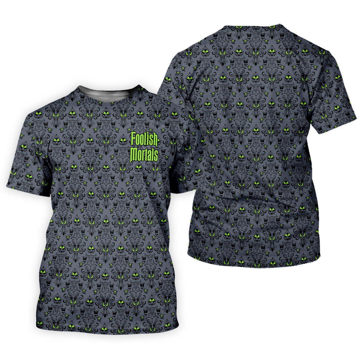 Foolish Mortals Haunted Halloween Polo Shirt, Printed Golf Shirt, Women’s Golf Apparel