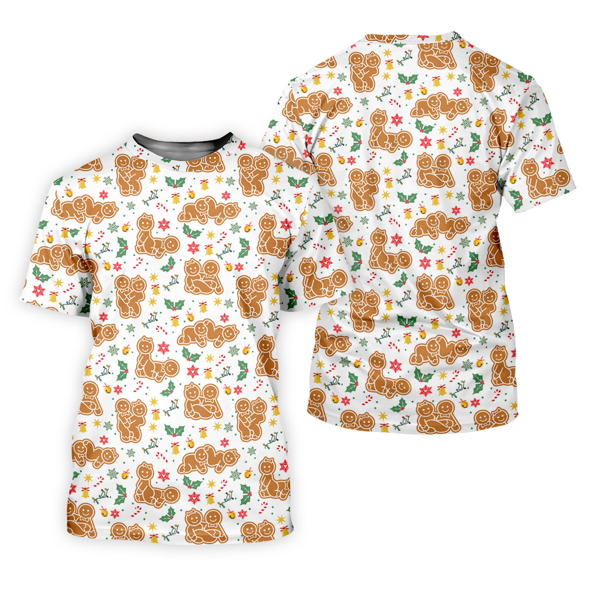 Naughty Gingerbread Christmas Golf Shirt, Fun Women's Golf Shirts, Ladies Golf Tops, Christmas Golf Gift