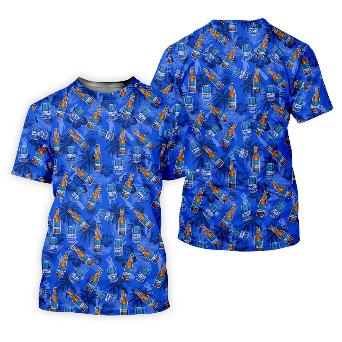 Drive Light Golf And Beer Tropical Pattern Fun Golf Shirt, Golf Shirt For Women, Ladies Golf Shirts