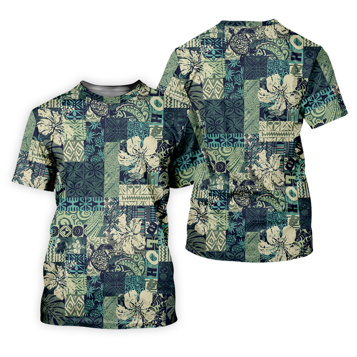 Tribal Aztec Pattern Fishing UPF Shirts, Tropical Floral Men Fishing Shirt, Gift For Fisherman