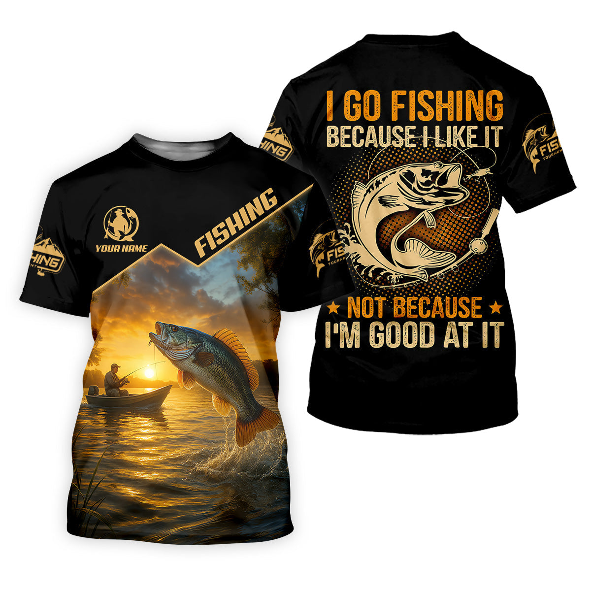 I Go Fishing Because I Like It SPF Shirt, Female Fishing Shirts, Funny Fishing Shirt