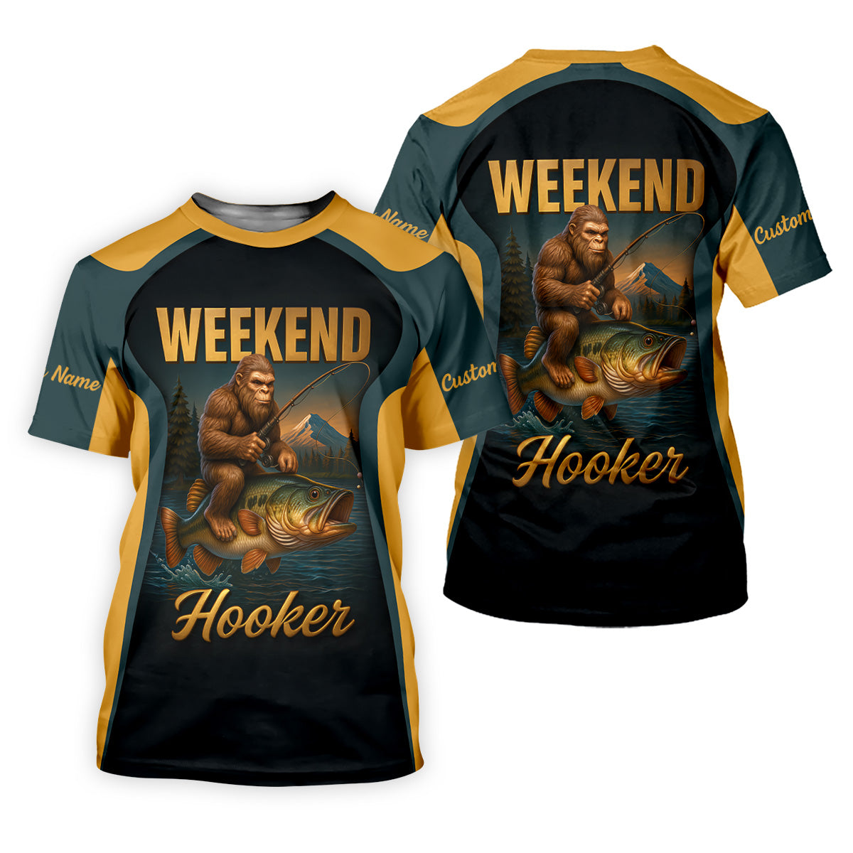 Weekend Hooker Sasquatch Fishing UPF Shirts, Women SPF Shirt, Female Fishing Shirts