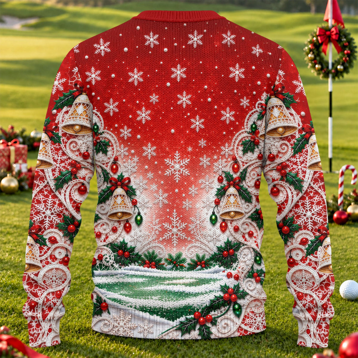 Santa Putt Golf Ugly Christmas Sweater, Funny Christmas Sweater, Christmas Golf Gift
