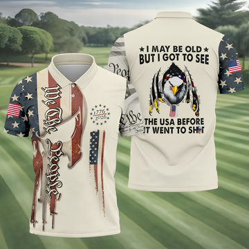 Funny Old USA Before It Went To Sh*t Golf Polo Shirt, Mens Golf Shirts, Golf Apparel For Men