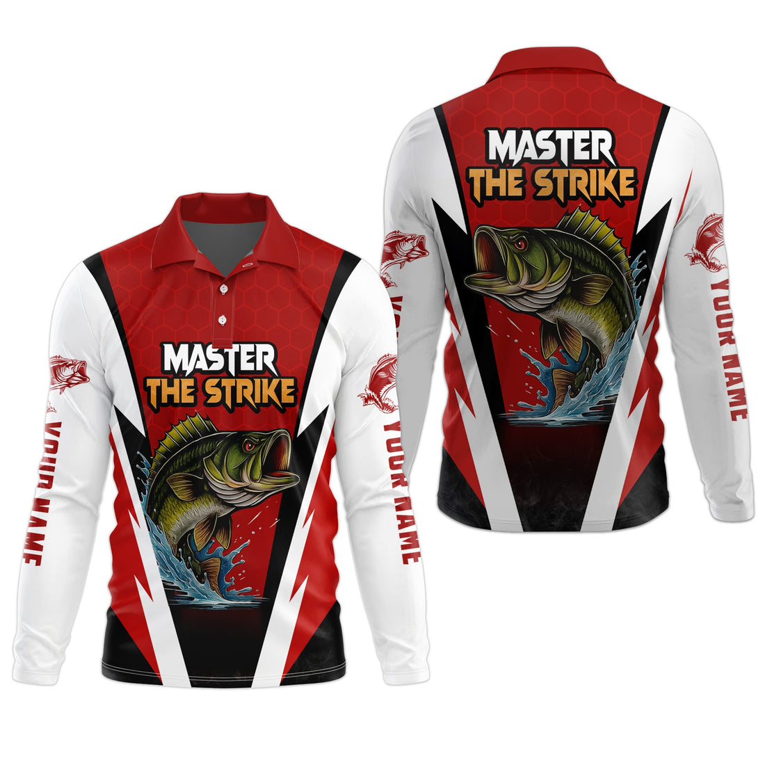 Master Strike, UPF Fishing Shirts, Breathable Long Sleeve Shirt, Hooded Shirt, Custom Fishing Shirt