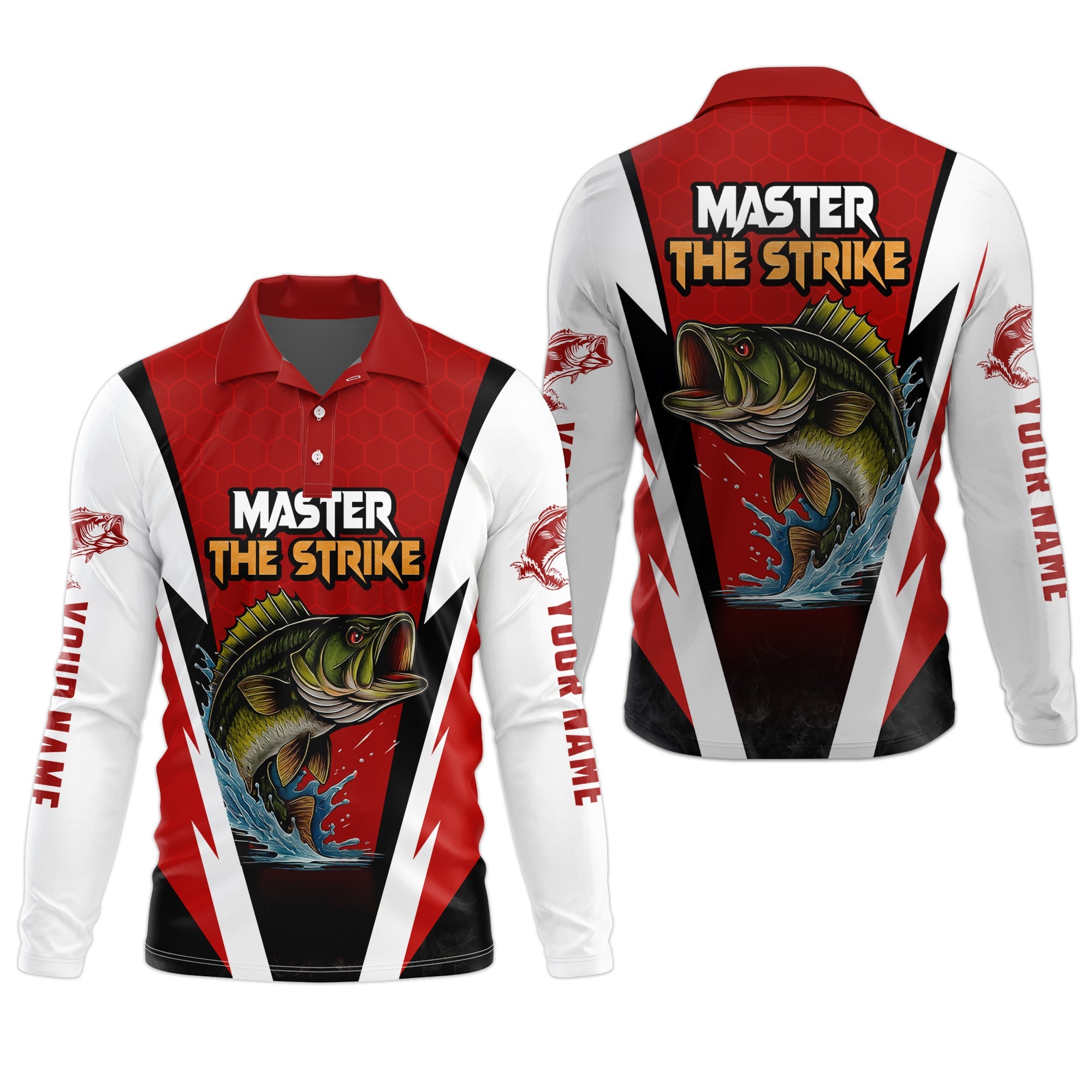Master Strike, UPF Fishing Shirts, Breathable Long Sleeve Shirt, Hooded Shirt, Custom Fishing Shirt