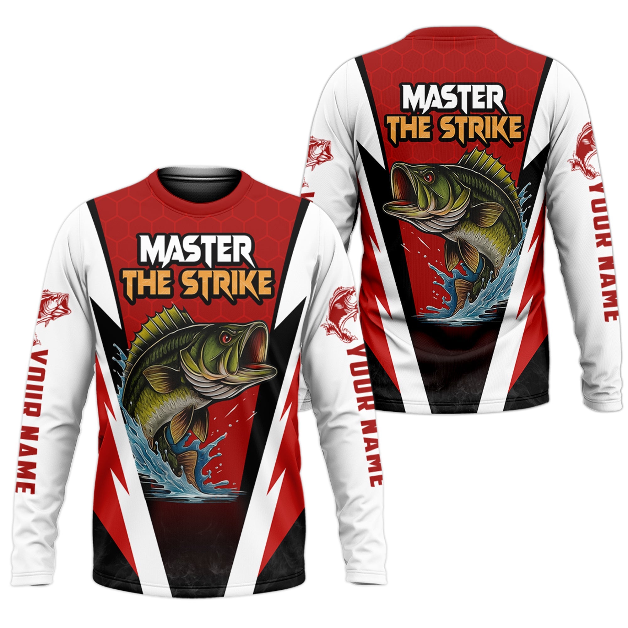 Master Strike, UPF Fishing Shirts, Breathable Long Sleeve Shirt, Hooded Shirt, Custom Fishing Shirt
