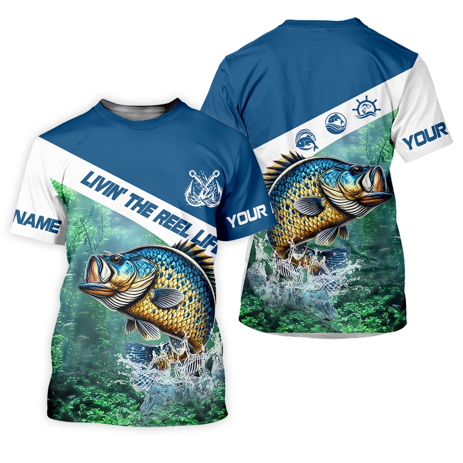 Livin The Reel Life, Fishing UPF Shirts, Men Jersey, Best Fishing Gifts, Men Long Sleeve Shirt