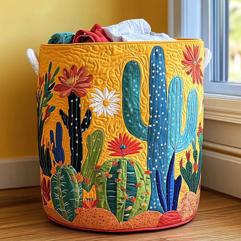 Wild Succulent Laundry Basket Laundry Gifts, Housewarming Gift Ideas, Mother's Day Gifts