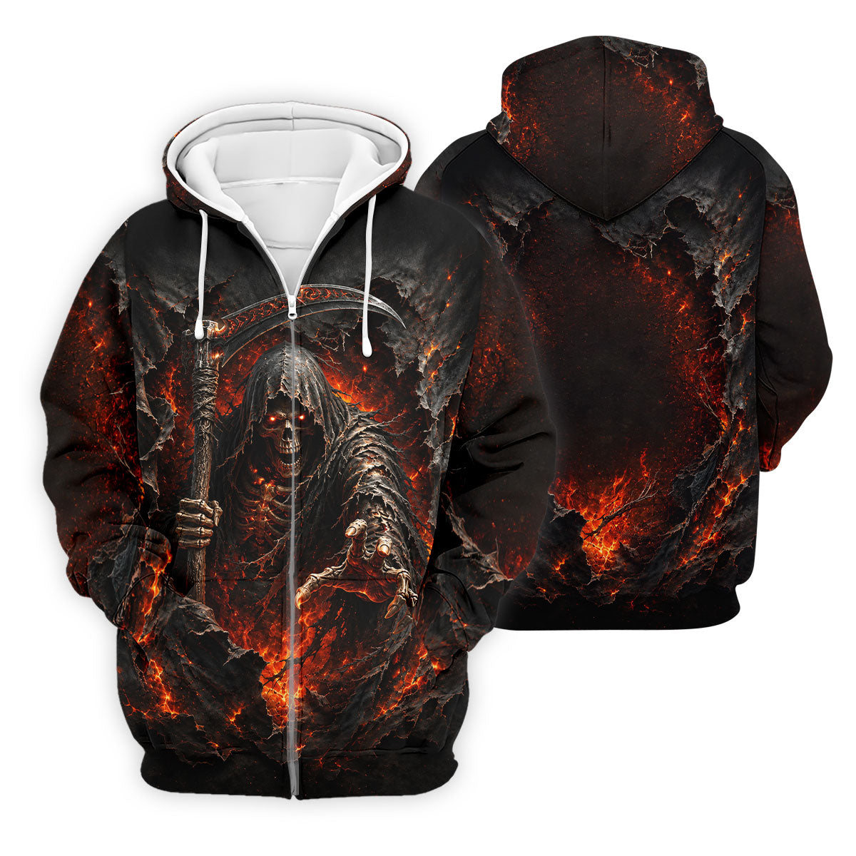 Halloween Grim Reaper Horror Character Polo Shirt, Mens Golf Shirts, Golf Apparel For Men