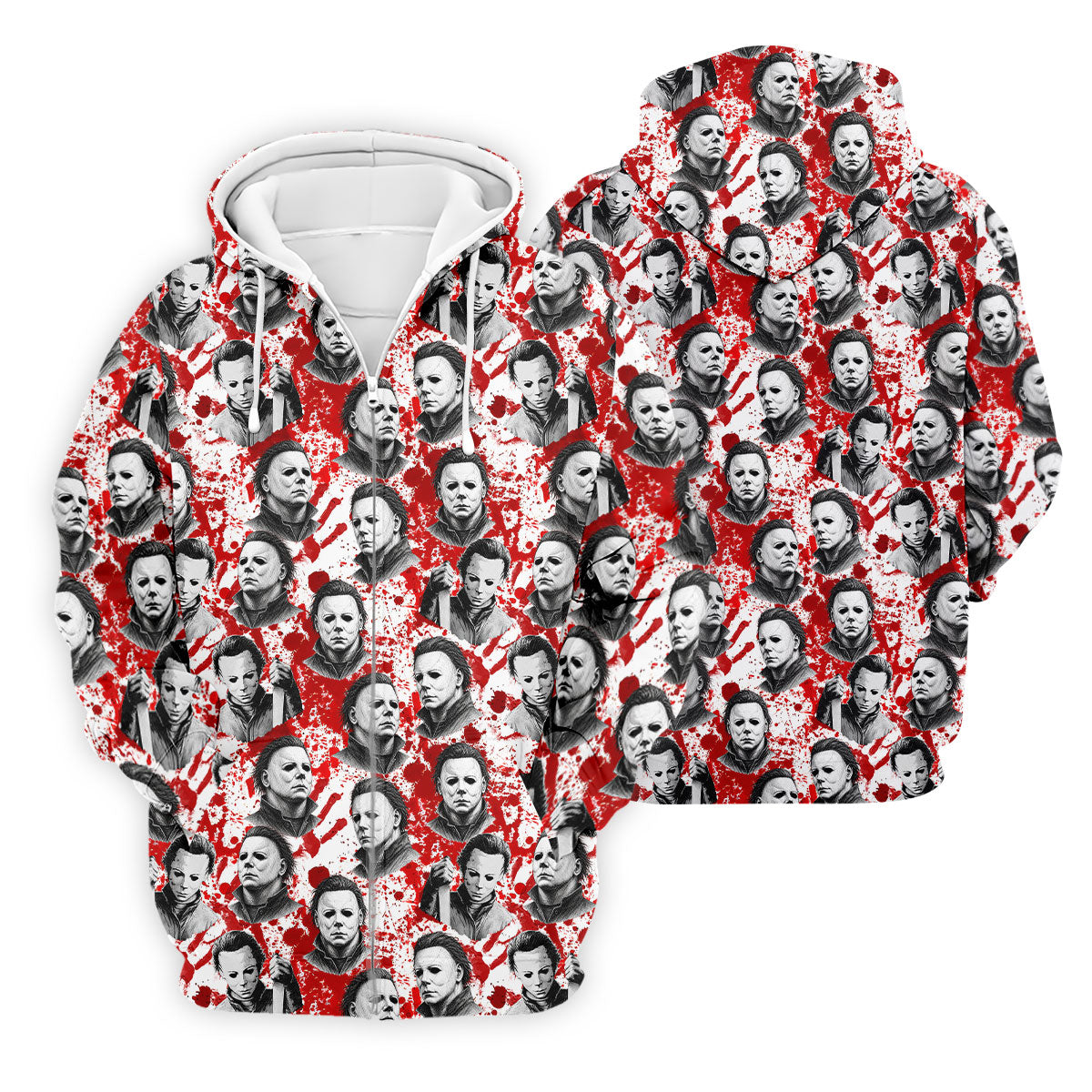 Halloween Masked Horror Character Polo Shirt, Mens Polo Shirts, Mens Golf Apparel