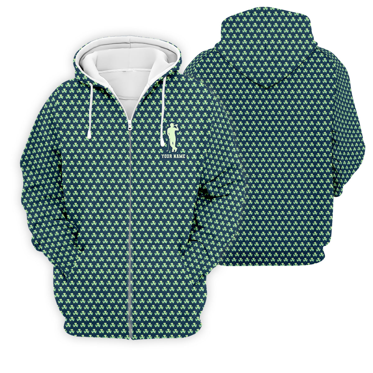 St Patrick's Day Shamrock Golf And Beer Green Golf Shirt, Polo ShirtFor Men, Golf Shirts For Men