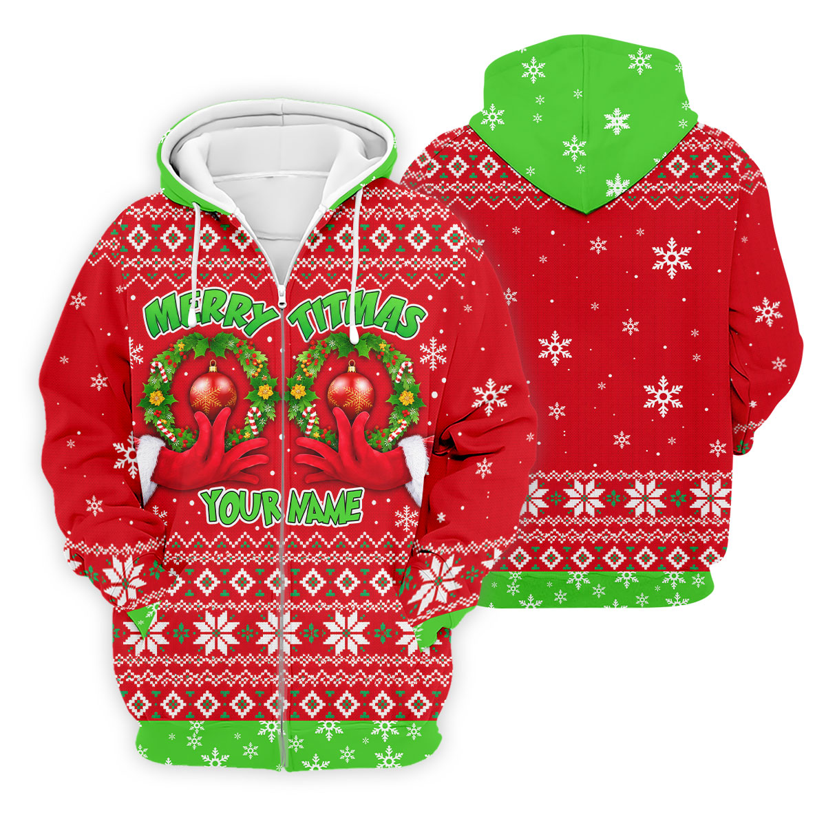 Custom Name Merry Titmas Polo Shirt, Christmas Golf Shirt For Men, Mens Golf Apparel