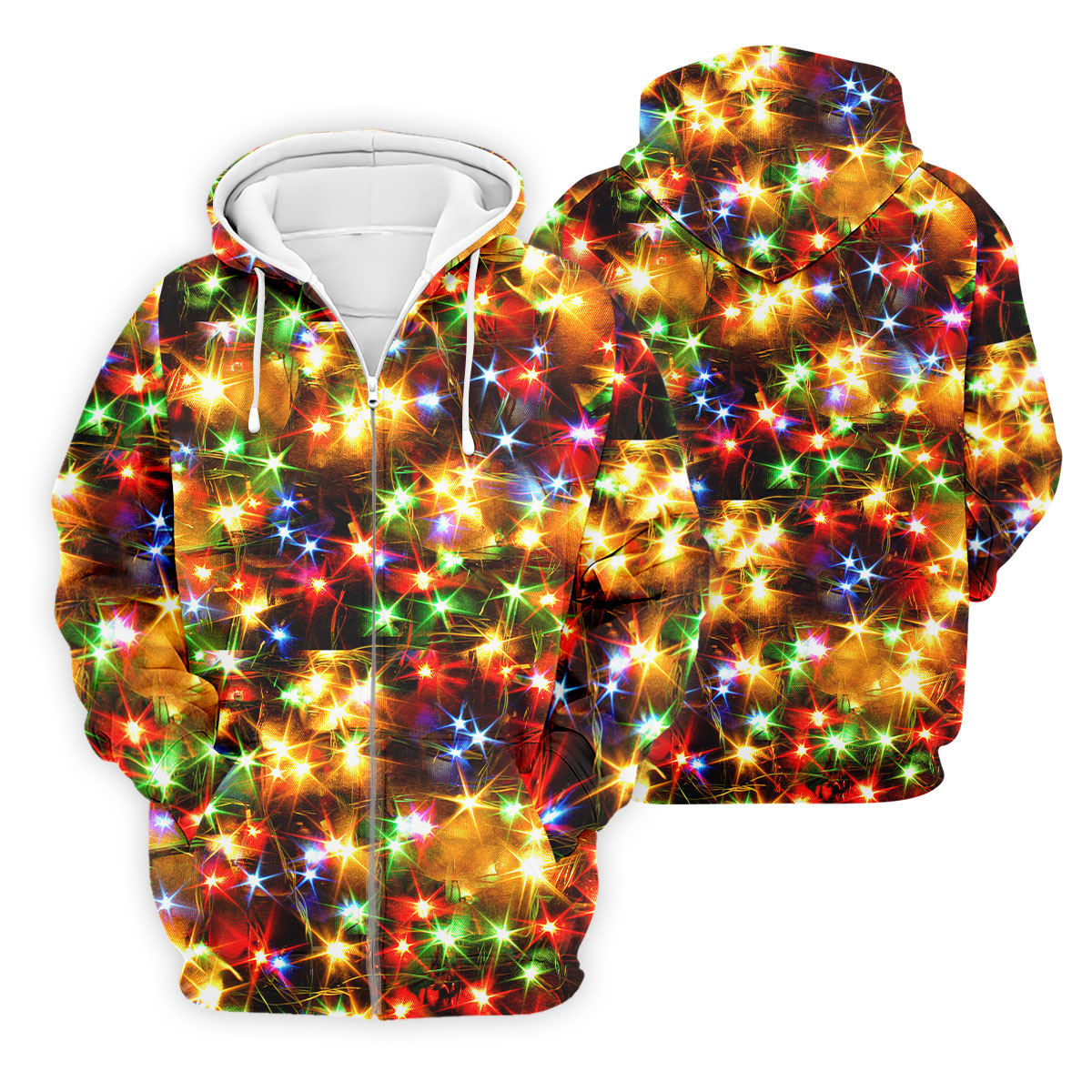 Sparkling Lights Christmas Golf Shirt, Mens Golf Shirts, Golf Apparel For Men