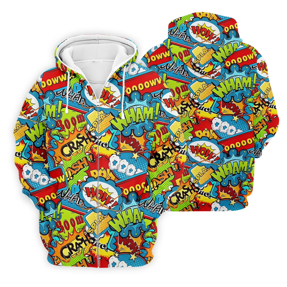 Funny Comic Pop Art Hawaiian Golf Shirt, Mens Golf Shirts, Golf Apparel For Men