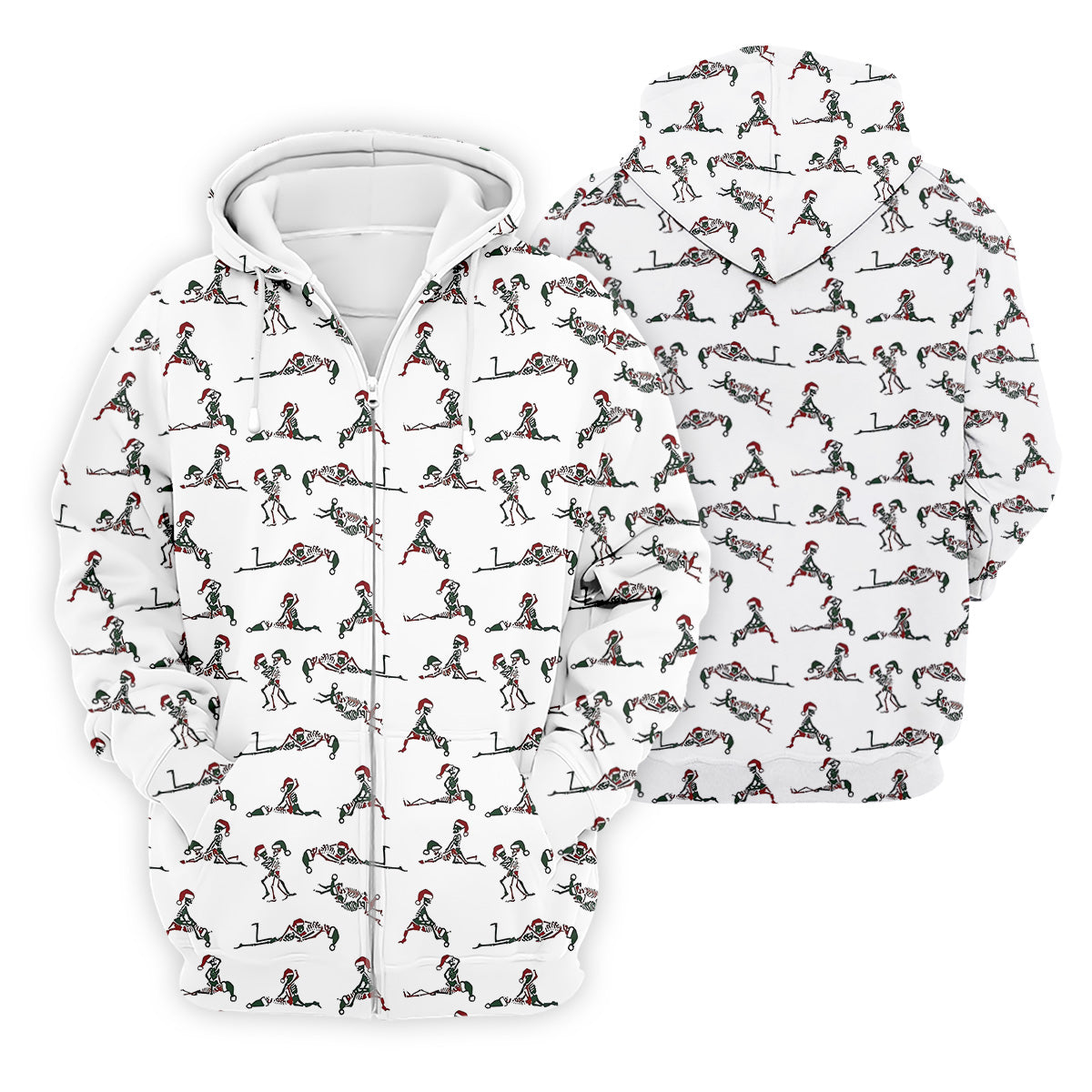 Funny Skeleton Christmas Golf Shirt, Fun Golf Shirts For Men, Polo Shirts For Men, Golf Gift For Men
