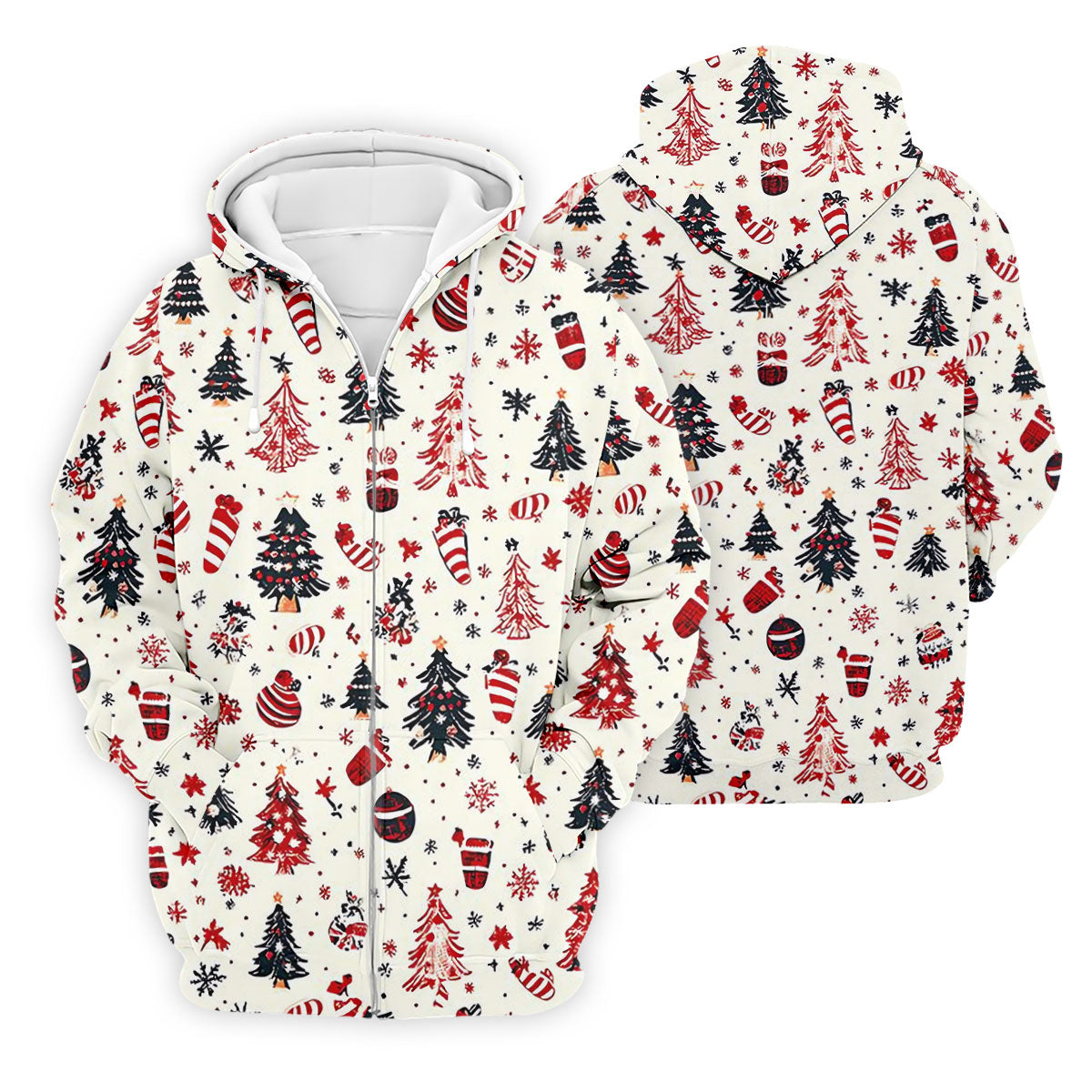 Candy Canes Christmas Tree Golf Tops For Men, Christmas Golf Shirt, Golf Shirts For Men, Polo For Men