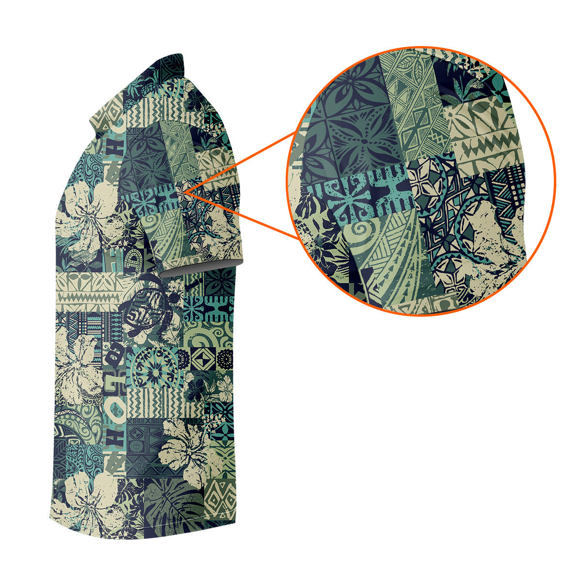 Tribal Aztec Pattern Fishing UPF Shirts, Tropical Floral Men Fishing Shirt, Gift For Fisherman